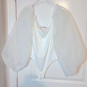 POLKA DOT SLEEVE BODYSUIT